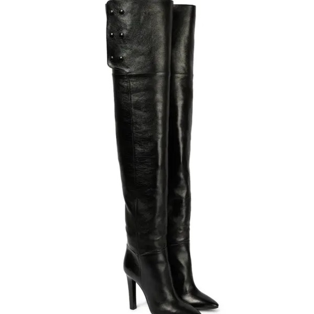 IN SEARCH OF: Saint Laurent Black Over the Knee Boots SIZE 42 or 41.5